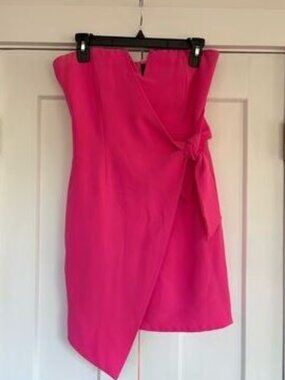 Pink Mini Strapless Dress
